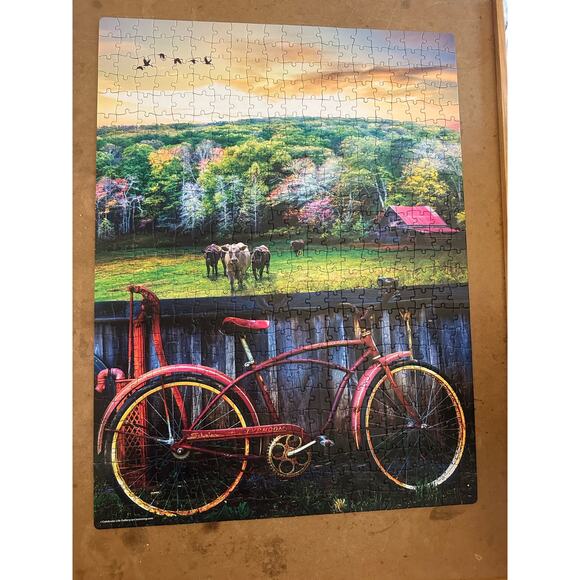 Big Ben MB 500 Piece Jigsaw Puzzle Country Rust COMPLETE - Picture 2 of 6